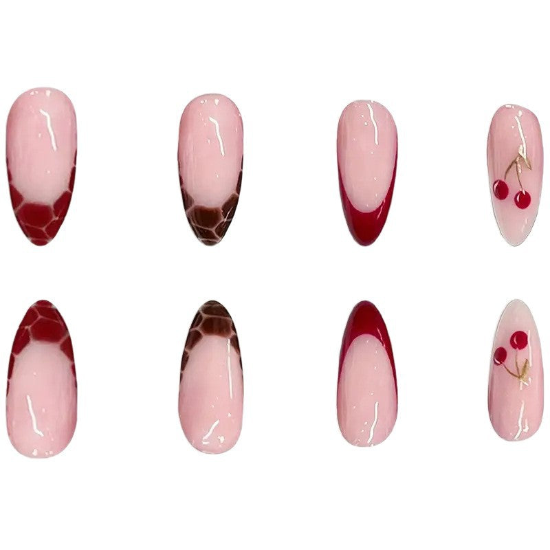 Artistic Dessert-Inspired Acrylic Nail Set Kalsten