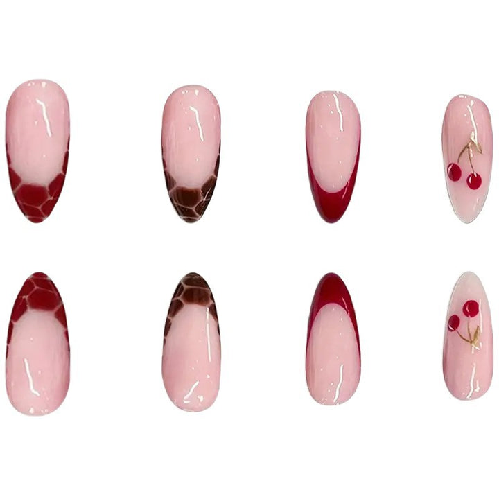 Artistic Dessert-Inspired Acrylic Nail Set Kalsten