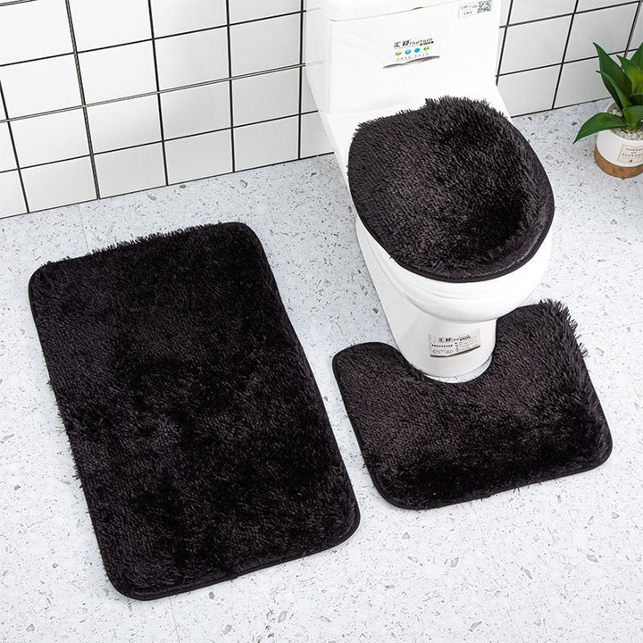 Plush Bathroom Rug Set