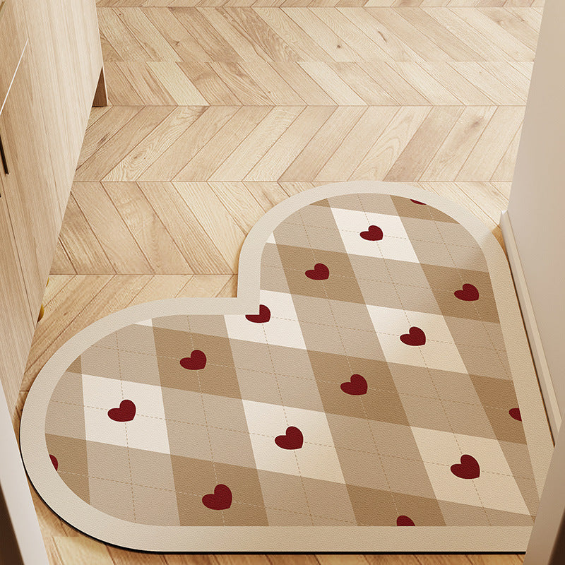 Heart-Shaped Non-Slip Bath Mat Kalsten