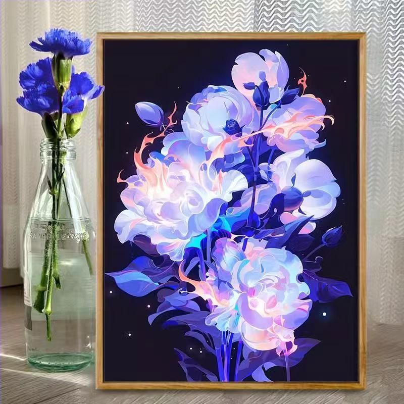 Floral Fantasy Illustration Art Print Kalsten
