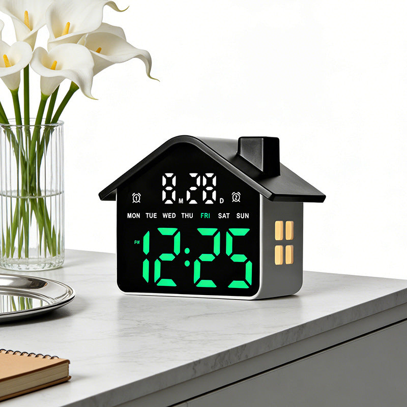 Digital Alarm Clock in Creative House Design Kalsten