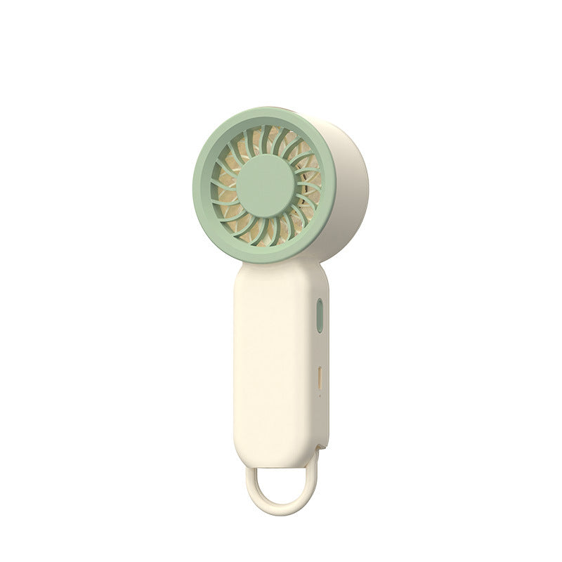 Unisex compact portable handheld fan with rechargeable battery quiet operation ergonomic handle and carrying strap Kalsten