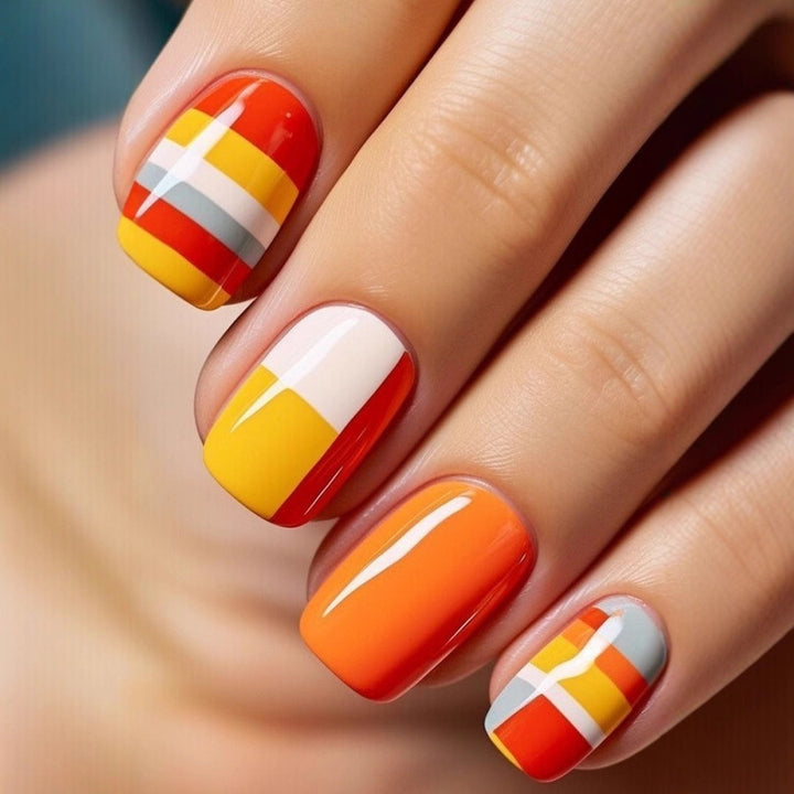 Creative Nail Art with Exotic Leaf Design Kalsten