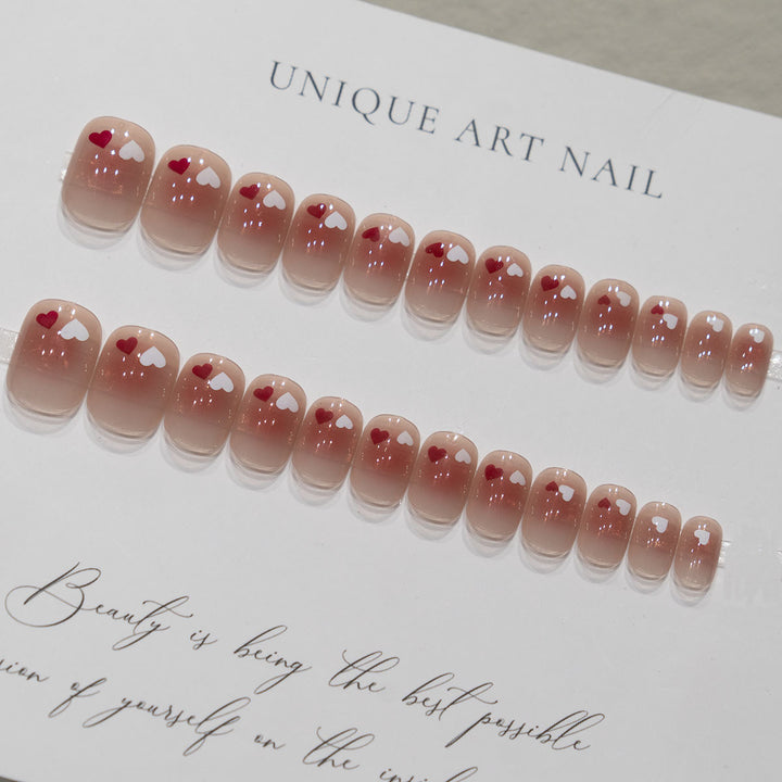 Heart Detail Nail Art Design
