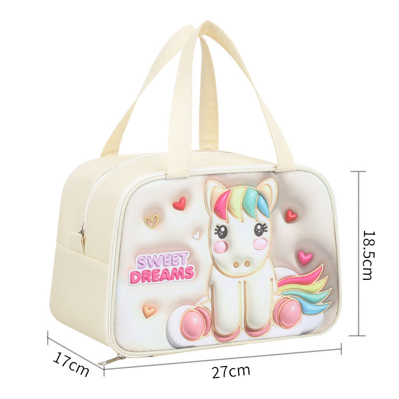 Insulated Lunch Bag with Fun Penguin Design