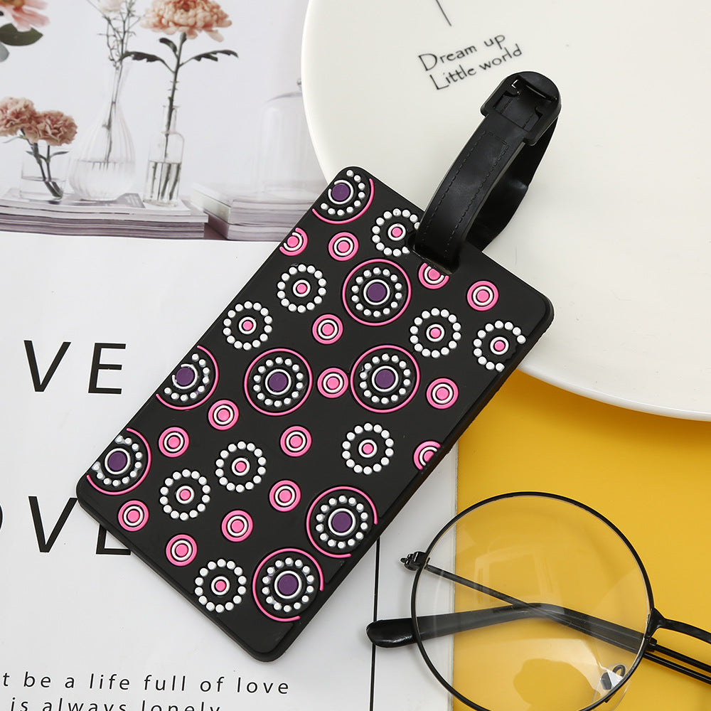 Unisex Luggage Tag with Modern Geometric Design Kalsten