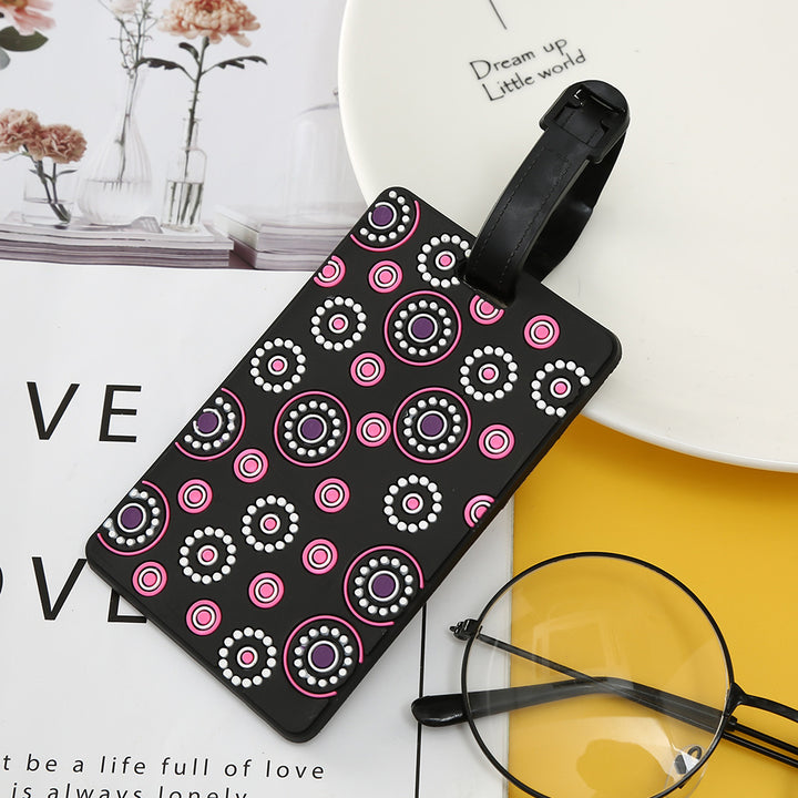 Unisex Luggage Tag with Modern Geometric Design Kalsten