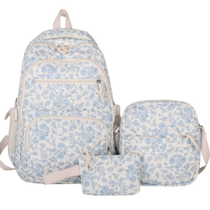 Multi-Purpose Floral Print Backpack Set