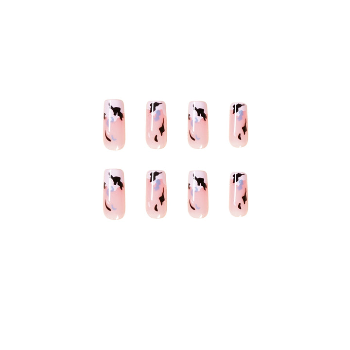 Artificial nail art with modern color pattern Kalsten