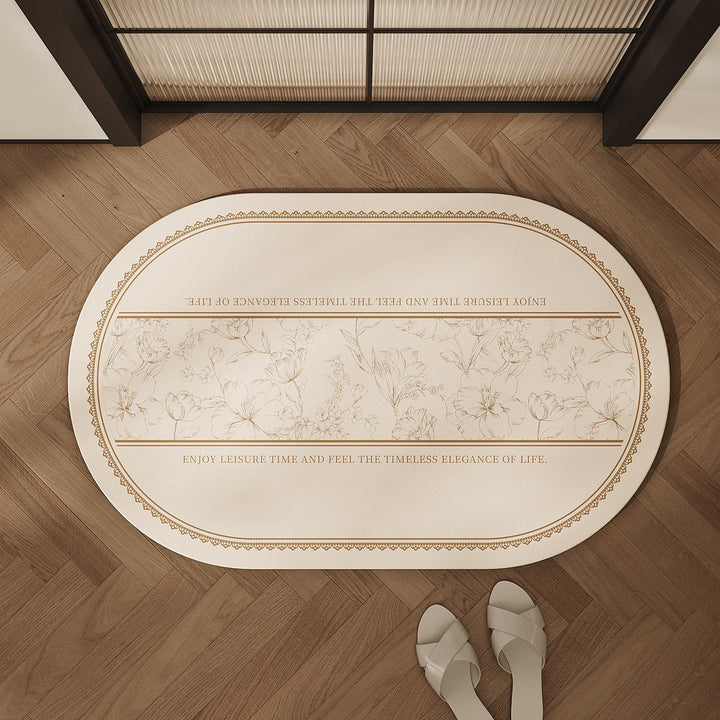 Decorative Floral Shower Mat