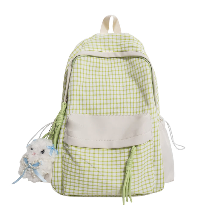 Textured Casual Backpack with Charm Kalsten
