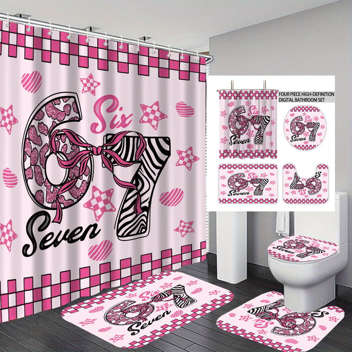Colorful Dessert-Themed Bathroom Set Kalsten