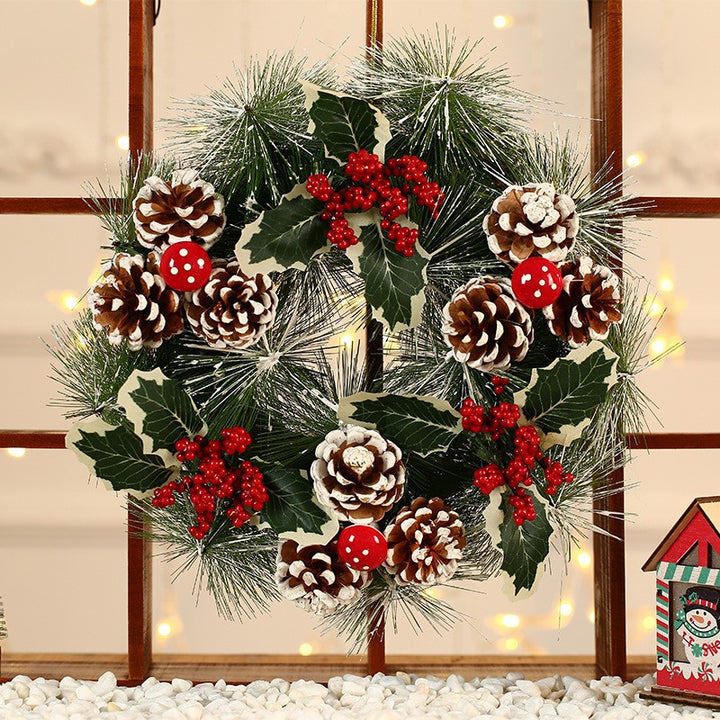 Festive Reindeer Door Wreath Decoration Kalsten
