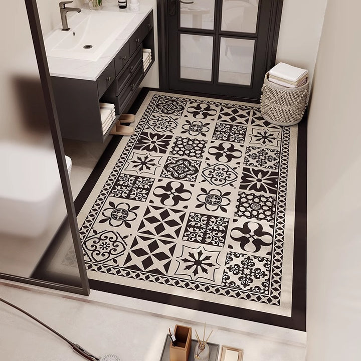 Tribal Pattern Bathroom Mat Kalsten