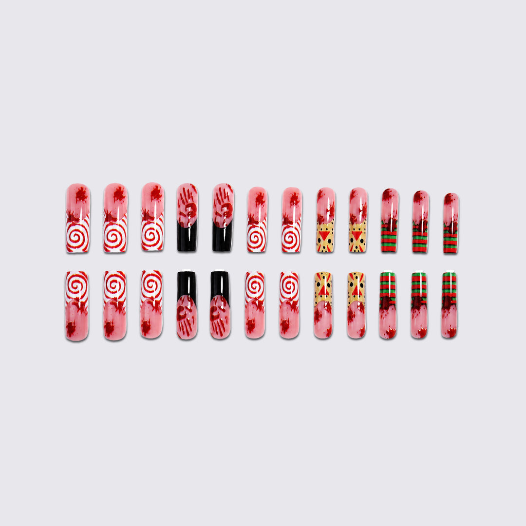 Creative nail art set with creepy Halloween design Kalsten