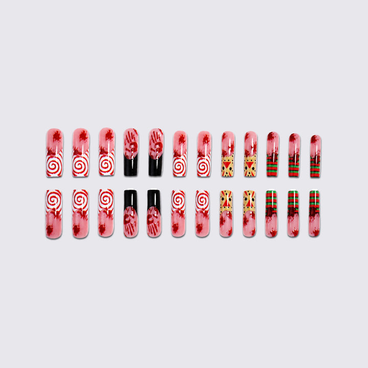 Creative nail art set with creepy Halloween design Kalsten