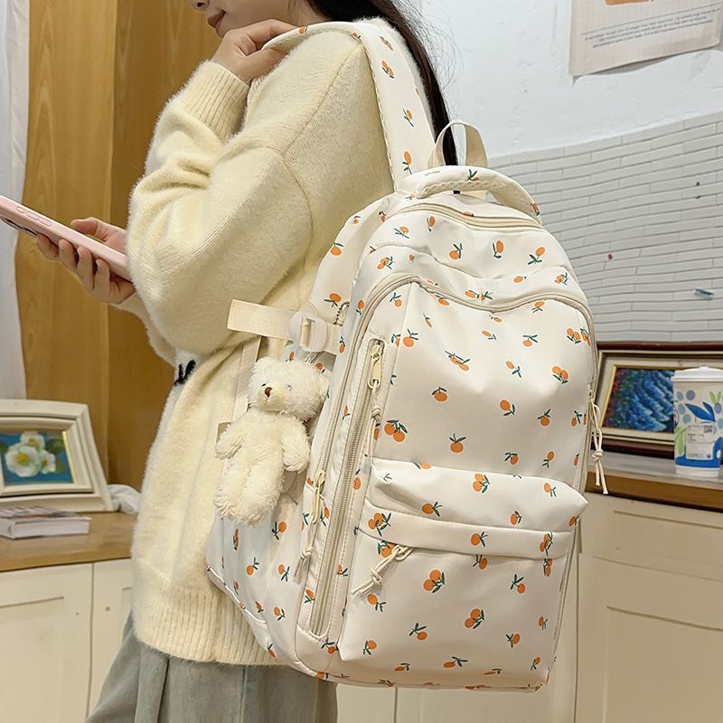 Flower-embellished Backpack Kalsten