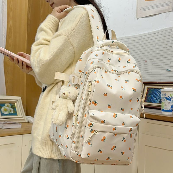 Flower-embellished Backpack Kalsten