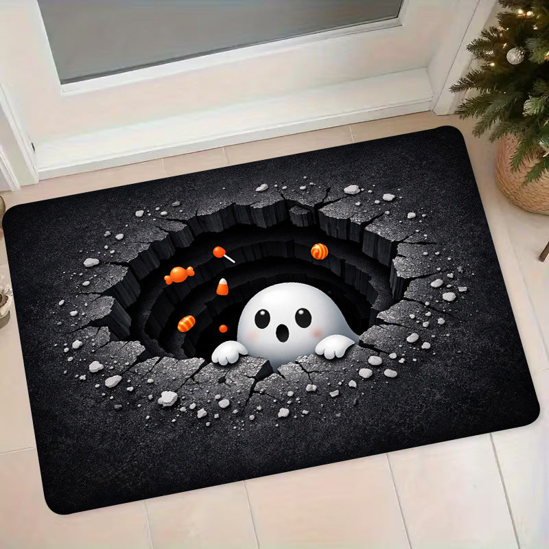 Fun Ghost-Themed Indoor Doormat Kalsten