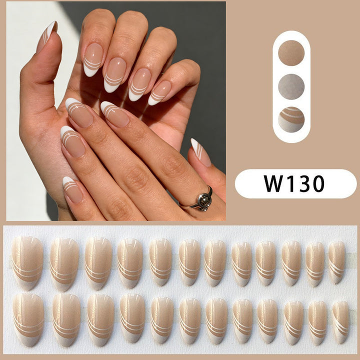 Elegant Long-Lasting Press-On Nail Design