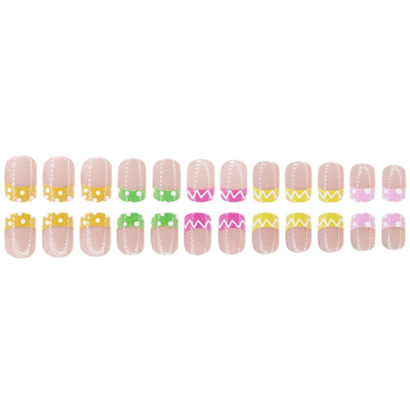 Decorative French Tip Nail Art Kalsten
