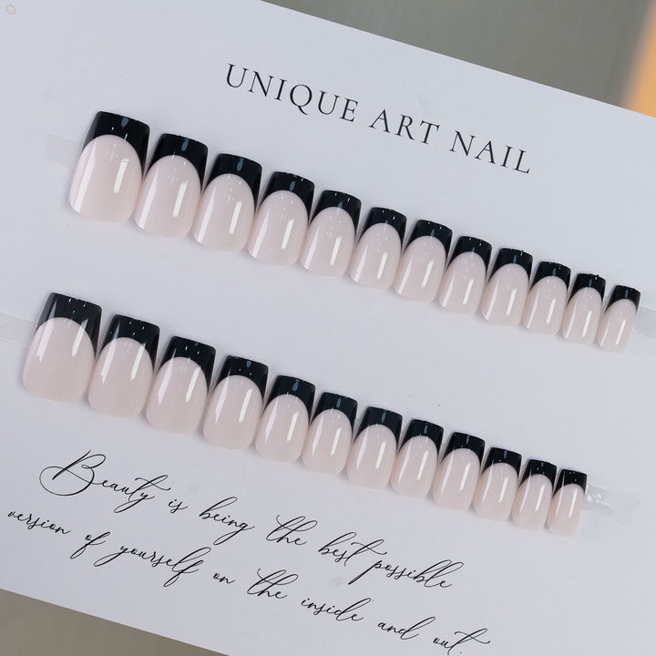 Elegant French Tip Press-On Nails  1791110398
