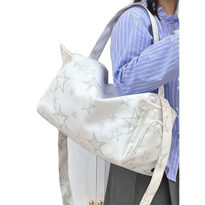 Trendy Star-Patterned Hobo Bag