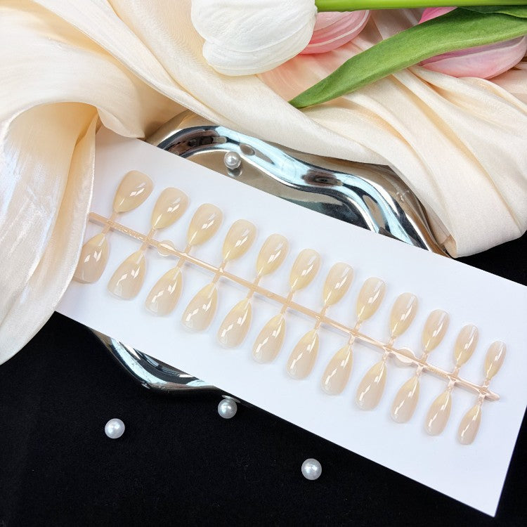 Natural Glossy Press-On Nail Set Kalsten