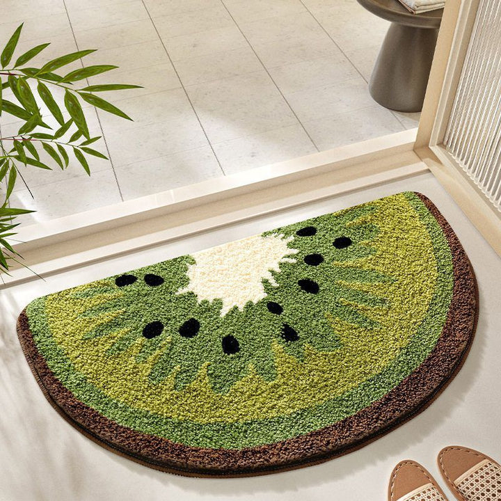 Avocado-Shaped Indoor Bath Mat for Bathroom
