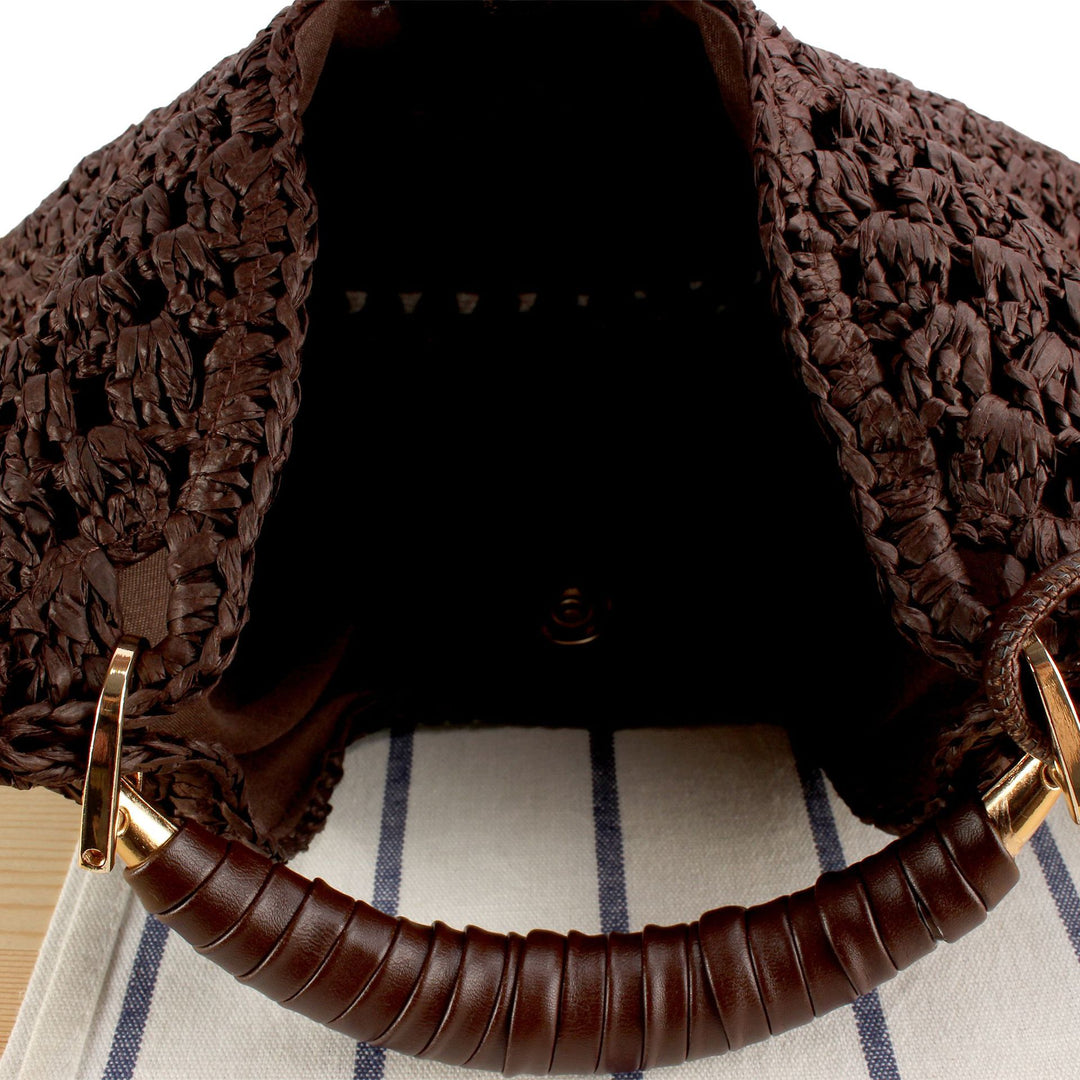 Handbag Made from Handcrafted Natural Material with Unique Tassel Pendant Kalsten