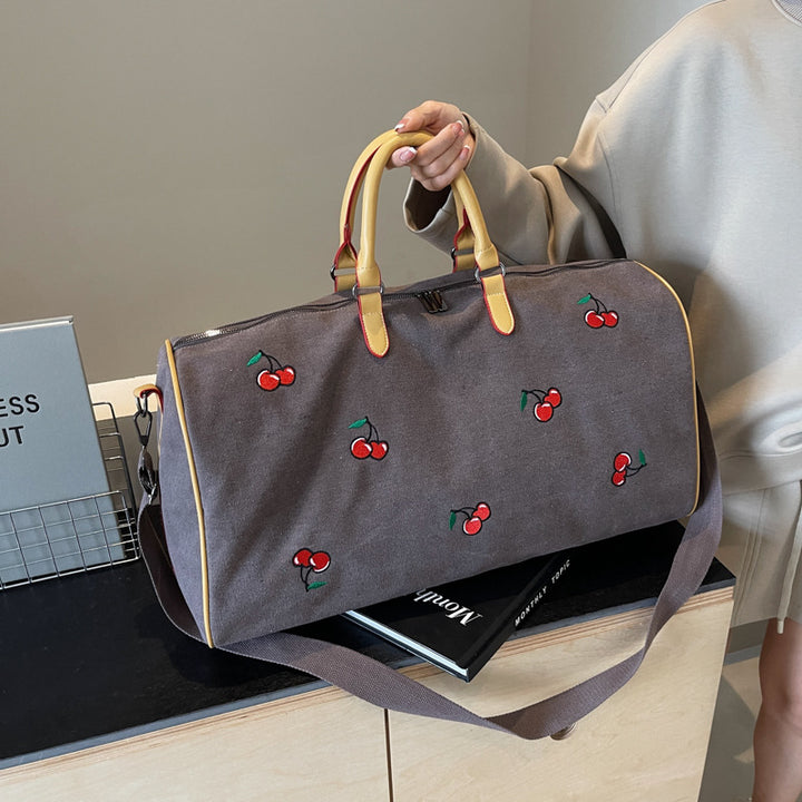 Embroidered Travel Duffel Bag Kalsten