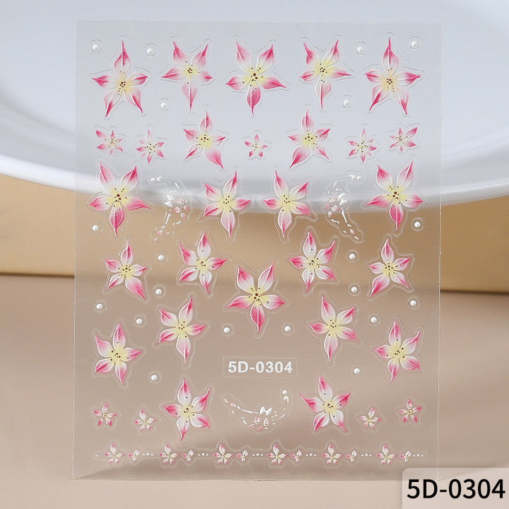 Floral Nail Art Decal Set