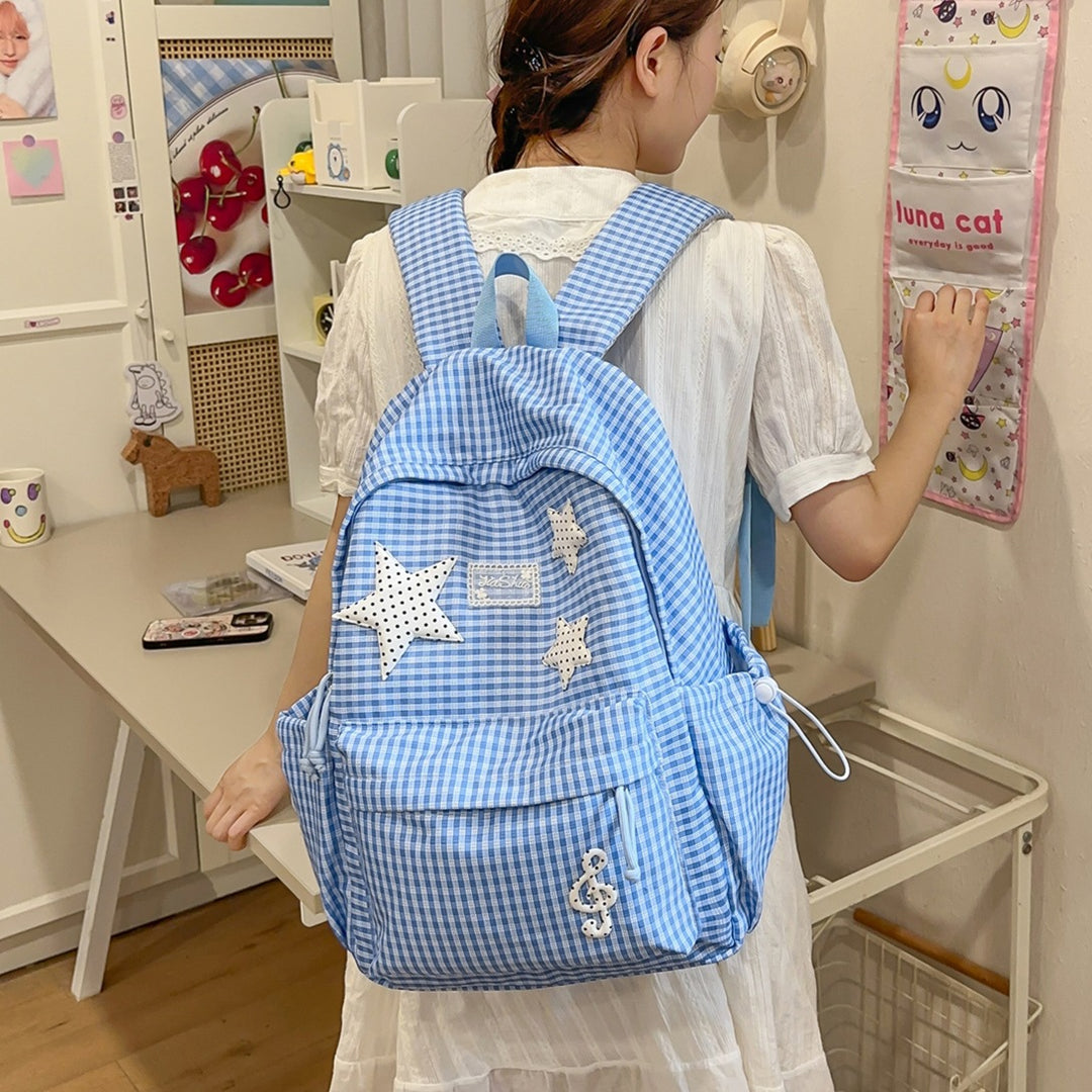 Stylish Music-Themed Casual Backpack Kalsten