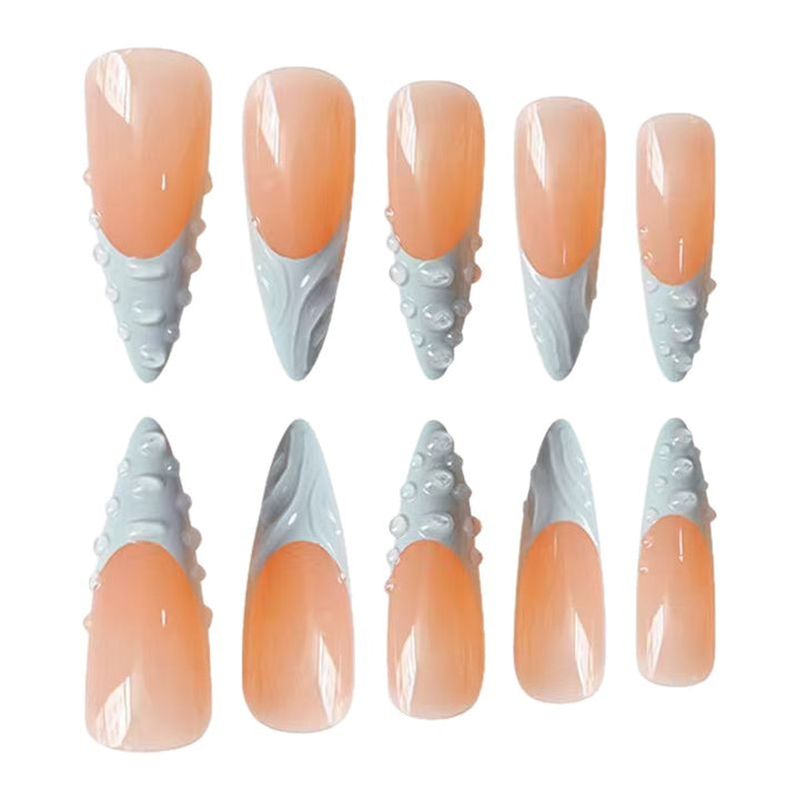 Artistic 3D Textured Nail Enhancements Kalsten