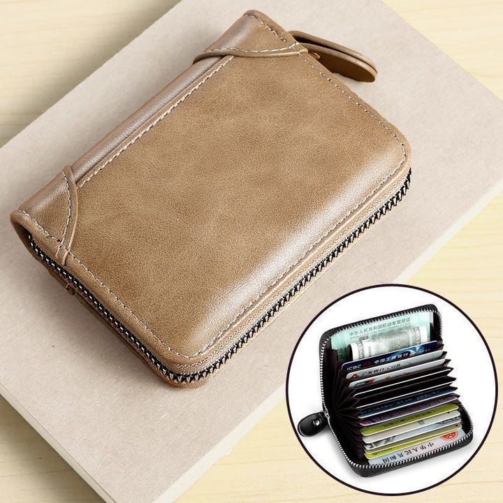 Premium Leather Zippered Wallet Kalsten