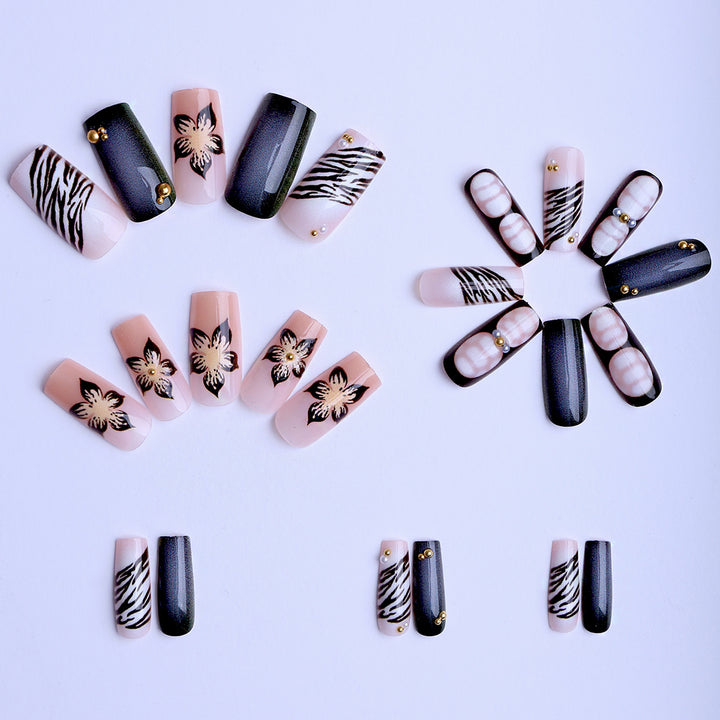 Artificial nails with exquisite floral and geometric designs Kalsten