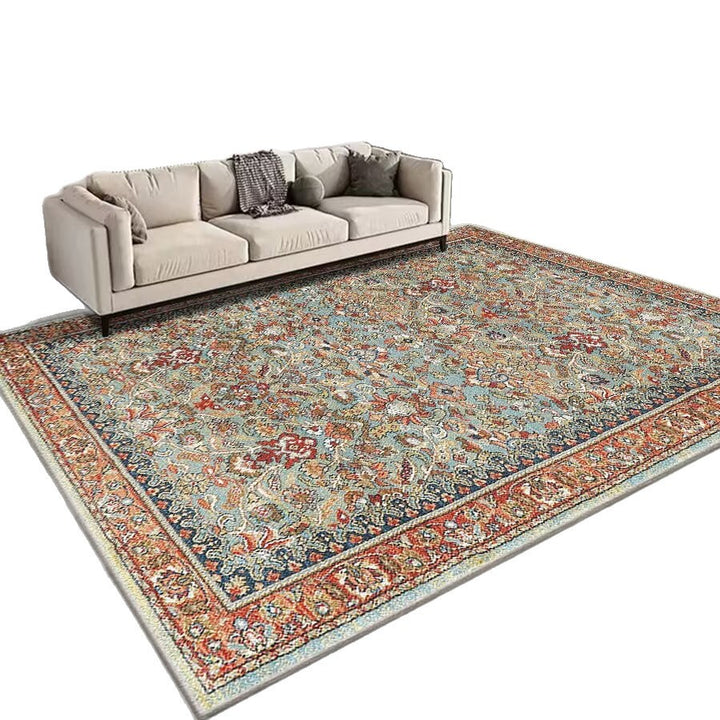 Vintage Floral Patterned Area Rug Kalsten