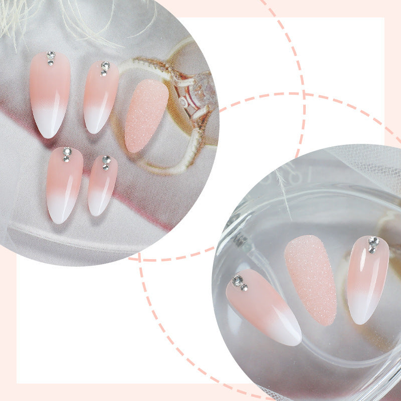 Glamorous Stiletto Press-On Nail Art Set with Rhinestone Accents