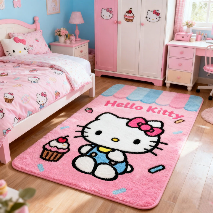 Cartoon-Themed Plush Area Rug