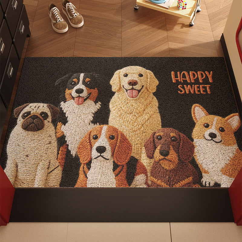 Dog-Themed Decorative Doormat