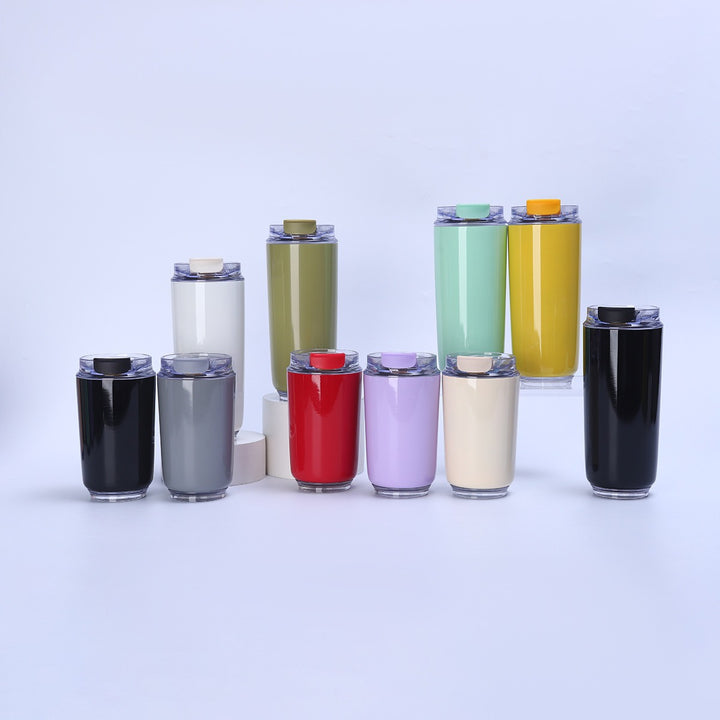 Ladies elegant insulating cup with thoughtfully designed drinking lid Kalsten