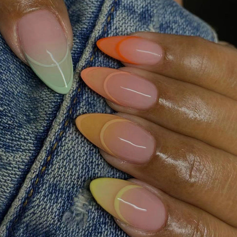 Artificial Nail Tips with Gradient Kalsten
