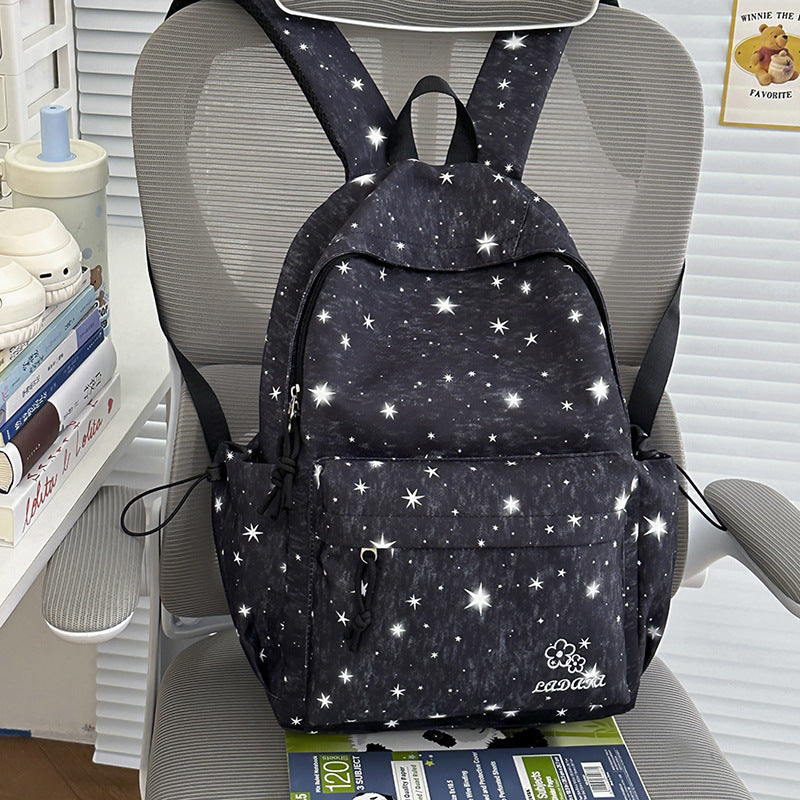 Star-Patterned Casual Backpack Kalsten