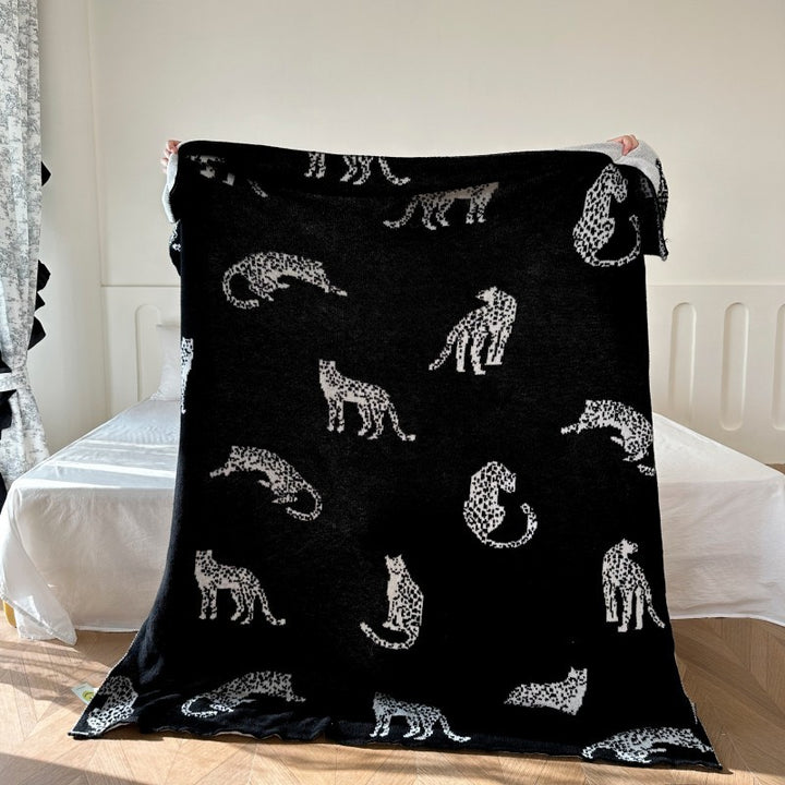Animal Print Fleece Throw Blanket