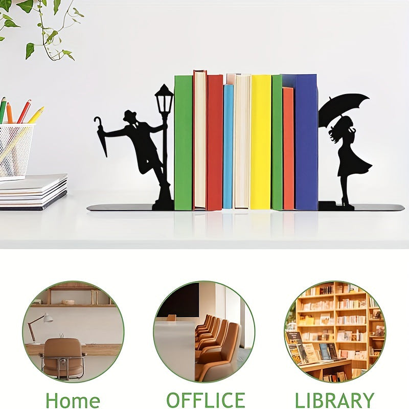 Artistic Metal Bookends