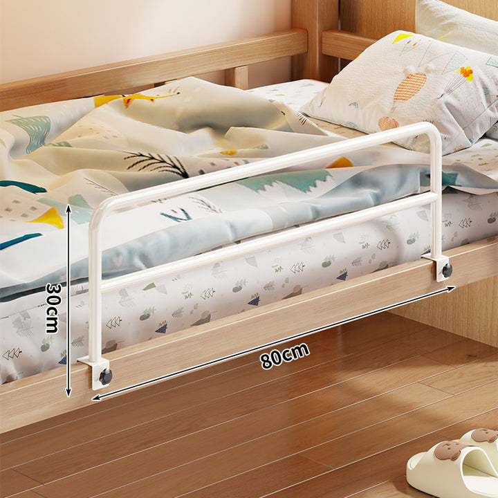 Foldable Mesh-Lined Clamp-On Child Bed Safety Guard Rail with Padded Panel
