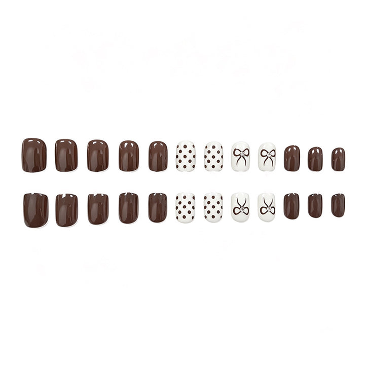 Elegant Bow-Themed Nail Art Set Kalsten
