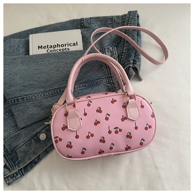 Playful Cherry Print Mini Handbag Kalsten