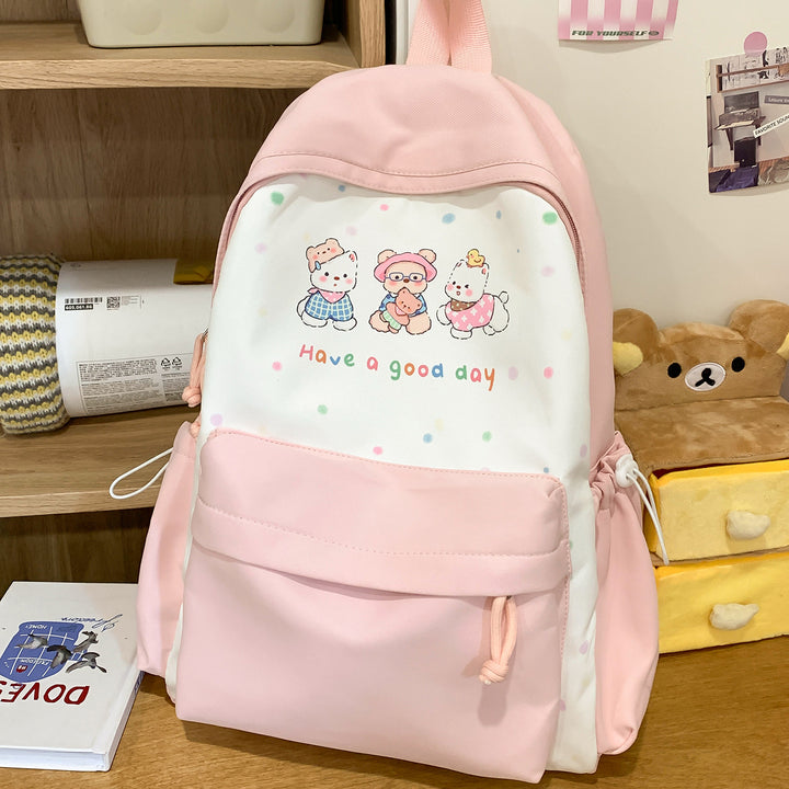 Cute Illustrated Animal-Themed Backpack Kalsten